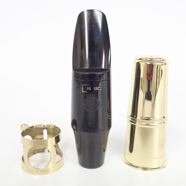 実際に弊社で買取させて頂いたHenri Selmer/セルマー S80 C☆ テナーサックス用マウスピース リガチャー・キャップ付