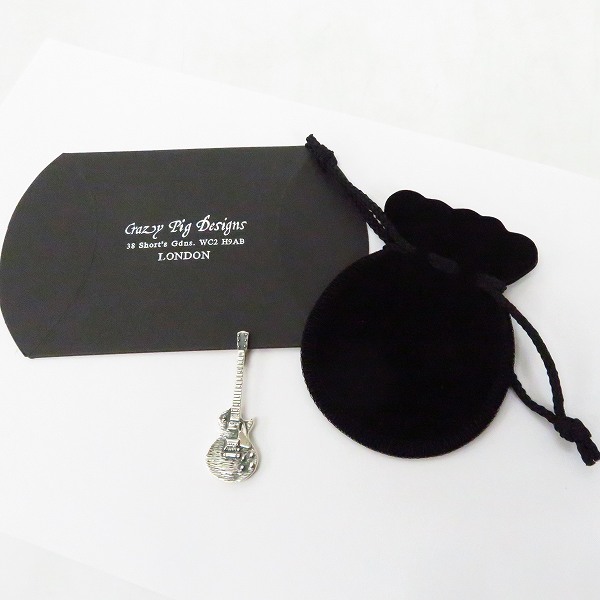 実際に弊社で買取させて頂いたCRAZY PIG/クレイジーピッグ GIBSON LES PAUL GUITAR/ギブソンレスポールギター ペンダント ＃160の画像 6枚目