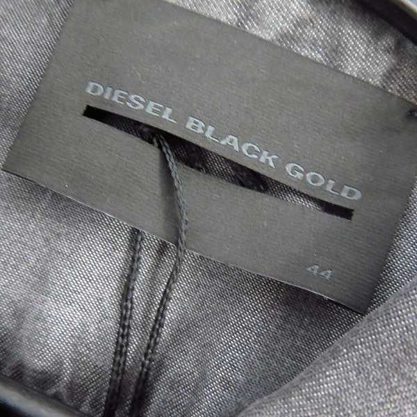 実際に弊社で買取させて頂いた【未使用】DIESEL BLACK GOLD/ディーゼル ブラックゴールド ウォッシュ加工 ジップアップシャツ/44の画像 2枚目