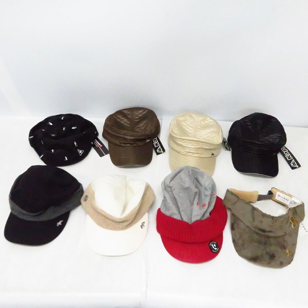 実際に弊社で買取させて頂いた【未使用】Heal Creek/ヒールクリーク Kappa/カッパ 他 キャスケット帽/ハンチング等 8点セット
