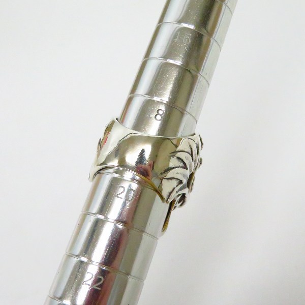 実際に弊社で買取させて頂いた【ギャラ】CRAZY PIG/クレイジーピッグ EL MUERTO MEXICAN SKULL/エルムエルト メキシカンスカル リング ＃990/19.5号の画像 8枚目
