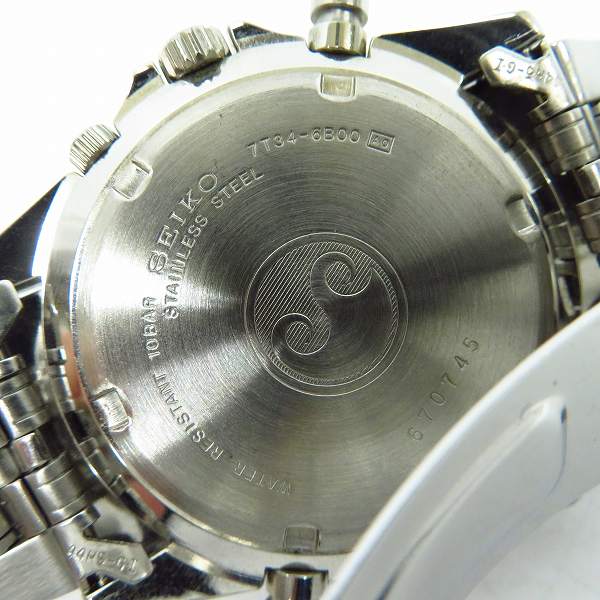 実際に弊社で買取させて頂いたSEIKO/セイコー フライトマスター ウォッチ/腕時計 ホワイト 7T34-6B00【動作未確認】 の画像 3枚目