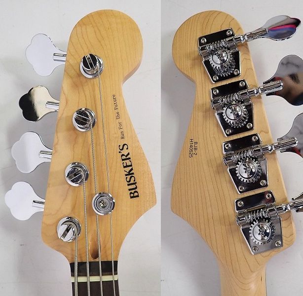 実際に弊社で買取させて頂いた★【美品】BUSKER'S/バスカーズ BJB-2 ジャズベース Type ソフトケース付の画像 3枚目