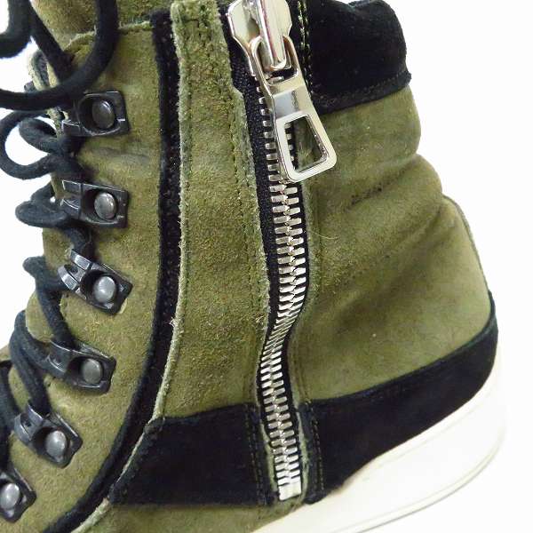 実際に弊社で買取させて頂いたBALMAIN×H＆M/バルマン×エイチアンドエム ハイカットスニーカー/EUR43の画像 6枚目