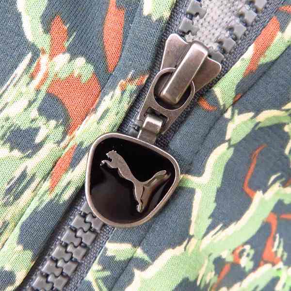 PUMA × sankuanz / ×SANKUANZ/トラックジャケット/M/ポリエステル/GRN/カモフラ/578702-75 PUMA×SANKUANZ/プーマ×サンクアンズ 19SS TRACK TOP/袖ライン迷彩柄