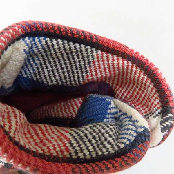 実際に弊社で買取させて頂いたDUBBLEWORKS/ダブルワークス チェック ヘビー フランネルシャツ レッド/ブルー/ホワイト 40の画像 6枚目