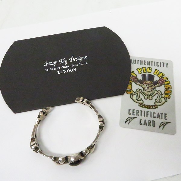 実際に弊社で買取させて頂いた【ギャラ】CRAZY PIG DESIGNS/クレイジーピッグ TUDOR CUTAWAY チューダーカッタウェイ バングル #659の画像 7枚目