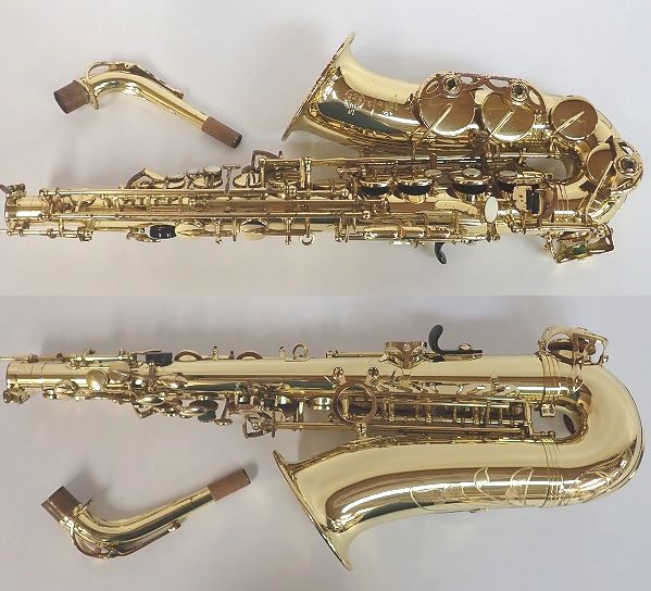 実際に弊社で買取させて頂いた★SELMER/セルマー アルトサックス SA80/Super Action 80 SERIE Ⅱ/シリーズ2 彫刻有り 63万台 ハードケース付の画像 1枚目