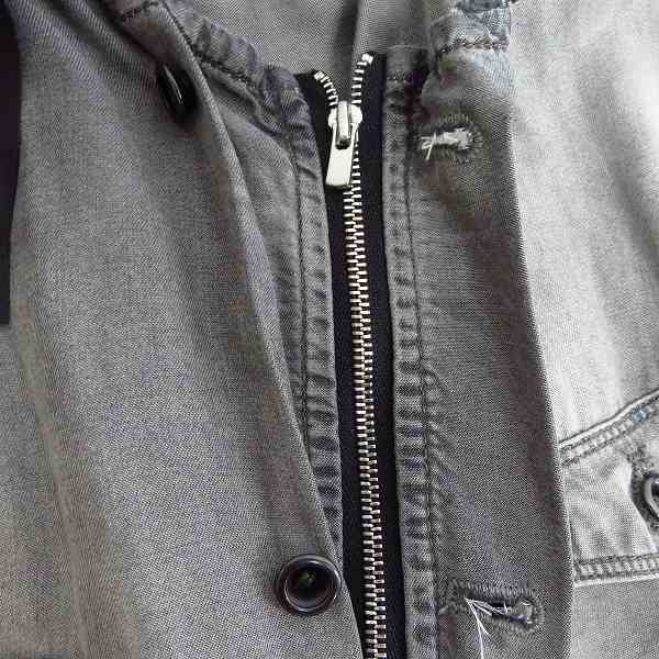 実際に弊社で買取させて頂いた【未使用】DIESEL BLACK GOLD/ディーゼル ブラックゴールド ウォッシュ加工 ジップアップシャツ/44の画像 6枚目