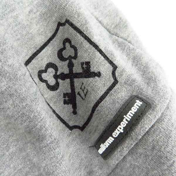 実際に弊社で買取させて頂いたuniform experiment/ユニフォームエクスペリメント ストライプ柄/スウェット 切替し 長袖 シャツ/4の画像 6枚目