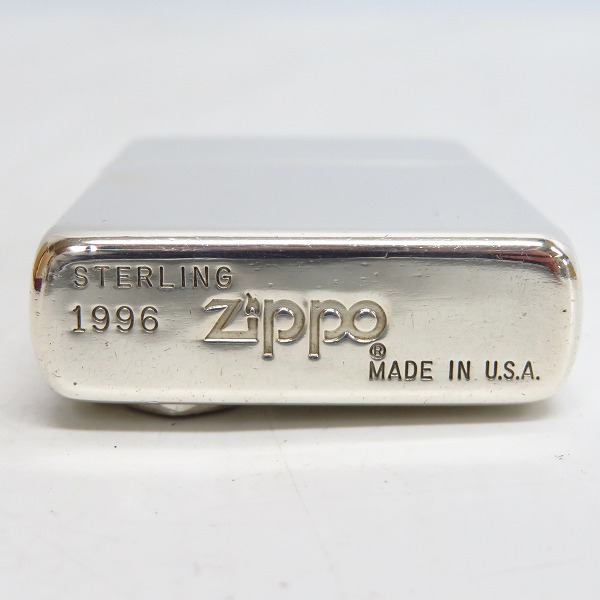 実際に弊社で買取させて頂いたZIPPO/ジッポー STERLING/スターリング HARLEY DAVIDSON/ハーレーダビッドソン ロゴプレート付き 1996年製の画像 3枚目
