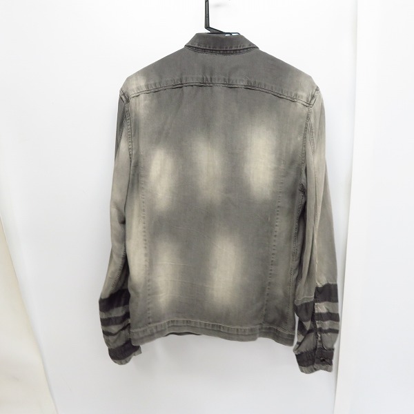 実際に弊社で買取させて頂いた【未使用】DIESEL BLACK GOLD/ディーゼル ブラックゴールド ウォッシュ加工 ジップアップシャツ/44の画像 1枚目