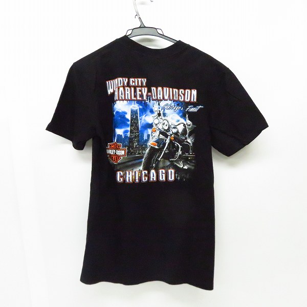 実際に弊社で買取させて頂いたHARLEY-DAVIDSON/ハーレーダビッドソン 胸ポケット Windy City バックプリント Tシャツ Mの画像 1枚目