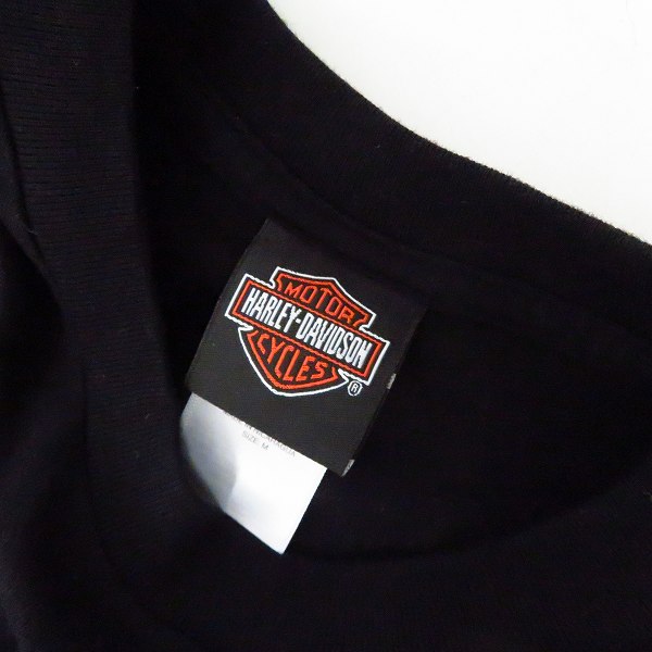 実際に弊社で買取させて頂いたHARLEY-DAVIDSON/ハーレーダビッドソン 胸ポケット Windy City バックプリント Tシャツ Mの画像 2枚目