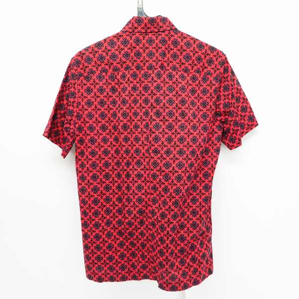 実際に弊社で買取させて頂いたDries Van Noten/ドリスヴァンノッテン 幾何学模様 総柄 半袖シャツ/48の画像 1枚目