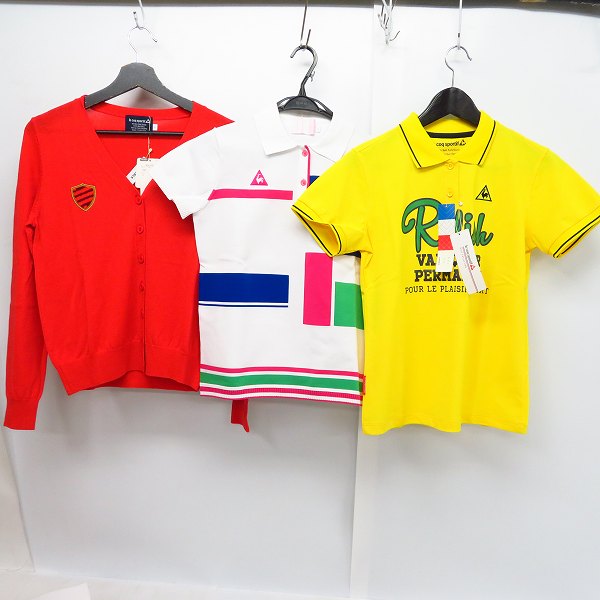 実際に弊社で買取させて頂いた【未使用】le coq sportif/ルコックスポルティフ ゴルフ 中綿ベスト/カーディガン 等 Size：M/L 6点セットの画像 2枚目