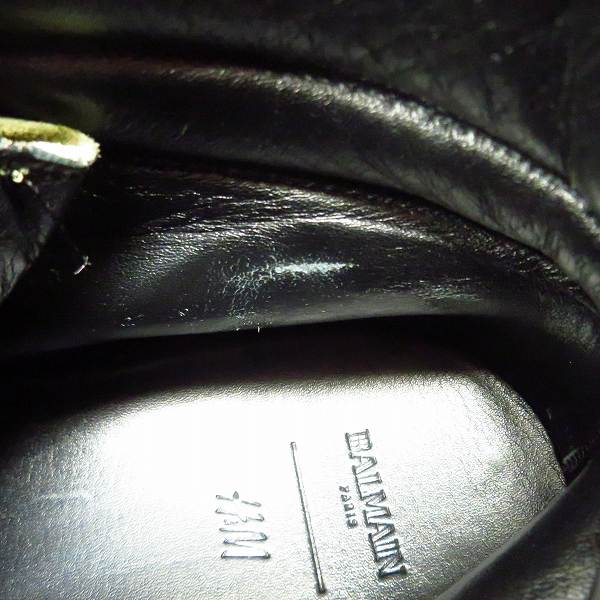 実際に弊社で買取させて頂いたBALMAIN×H＆M/バルマン×エイチアンドエム ハイカットスニーカー/EUR43の画像 5枚目