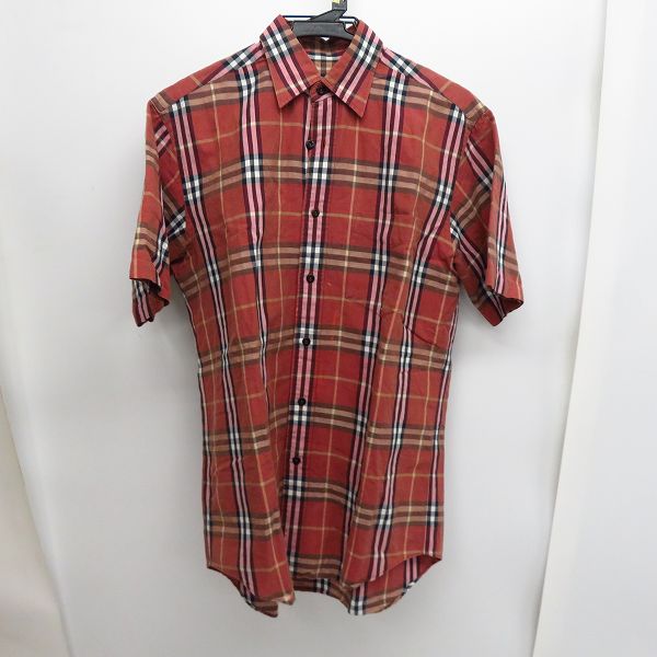 実際に弊社で買取させて頂いたBURBERRY LONDON/バーバリーロンドン チェック柄 半袖シャツ S