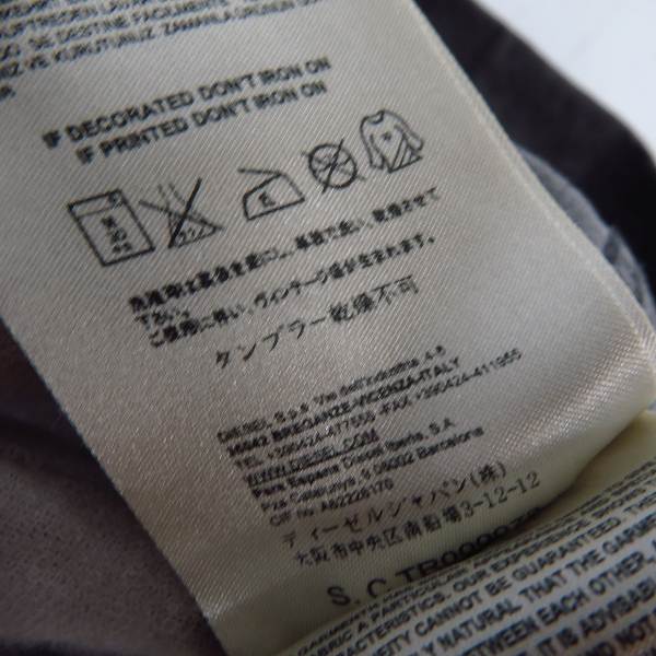 実際に弊社で買取させて頂いた【未使用】DIESEL BLACK GOLD/ディーゼル ブラックゴールド ウォッシュ加工 ジップアップシャツ/44の画像 5枚目