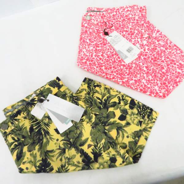 実際に弊社で買取させて頂いた【未使用】KAPPA/カッパ ゴルフ パンツ チェック/ブラック/柄物等 サイズ82 5点セットの画像 2枚目