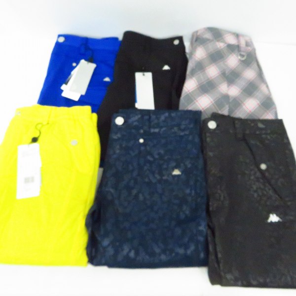 実際に弊社で買取させて頂いた【未使用】kappa/カッパ ゴルフ チェック柄 等 スカート/パンツ Size：M/9 (ウエスト64) 6点セット
