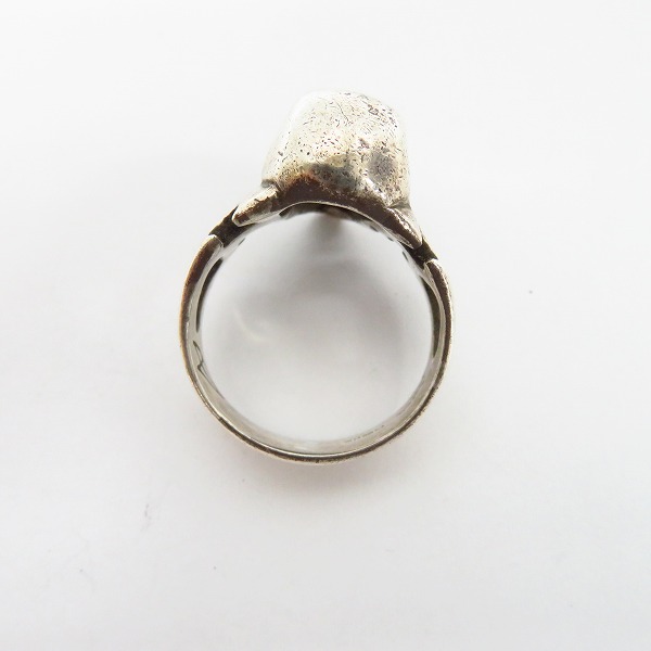 実際に弊社で買取させて頂いたCRAZY PIG/クレイジーピッグ カッタウェイ スカルリング 21号の画像 4枚目