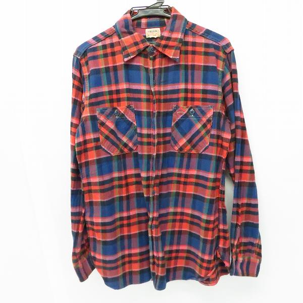 実際に弊社で買取させて頂いたDUBBLEWORKS/ダブルワークス フランネルシャツ レッド/ブルー/グリーン 38