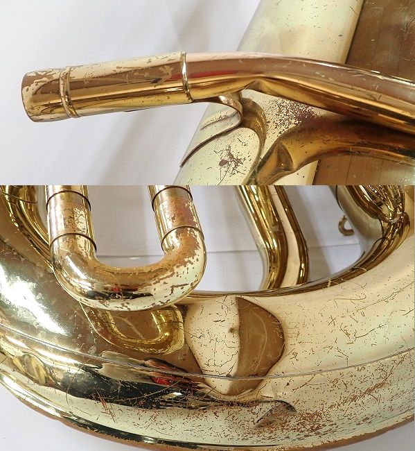 実際に弊社で買取させて頂いた★【ジャンク】YAMAHA/ヤマハ YBB-201 チューバの画像 8枚目