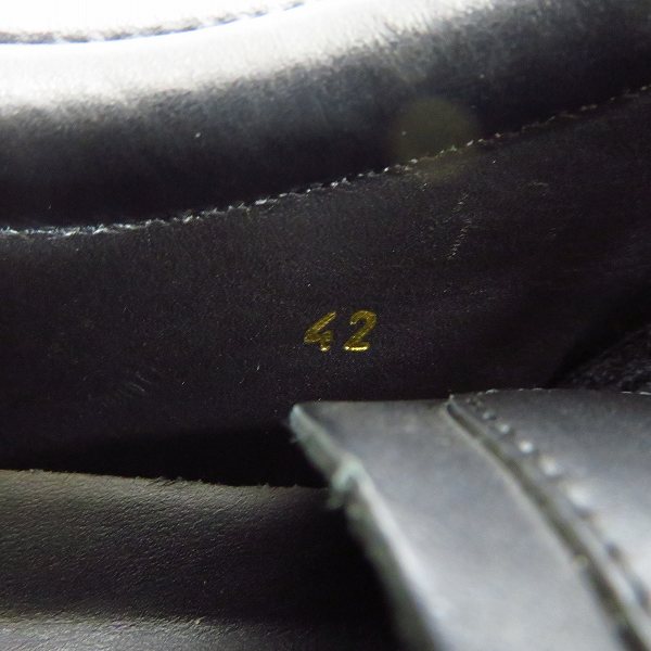 実際に弊社で買取させて頂いたGIVENCHY/ジバンシー レザー ローカットスニーカー ブラック 42の画像 5枚目