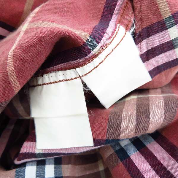 実際に弊社で買取させて頂いたBURBERRY LONDON/バーバリーロンドン チェック柄 半袖シャツ Sの画像 3枚目