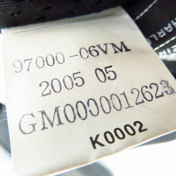 実際に弊社で買取させて頂いたHARLEY-DAVIDSON/ハーレーダビッドソン レザージャケット/シングルライダース フロントバックロゴ刺繍 97000-06VM Mの画像 3枚目