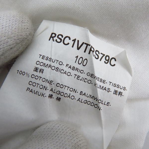 実際に弊社で買取させて頂いたGIORGIO ARMANI/ジョルジオ アルマーニ コットン半袖ボタンシャツ/40の画像 5枚目