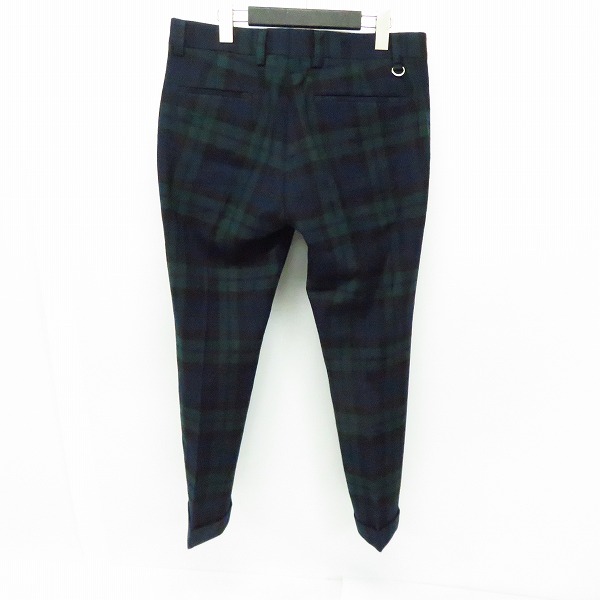 実際に弊社で買取させて頂いたUNIFORM EXPERIMENT/ユニフォーム エクスペリメント チェック柄 ストレート パンツ UE-134009/2の画像 1枚目