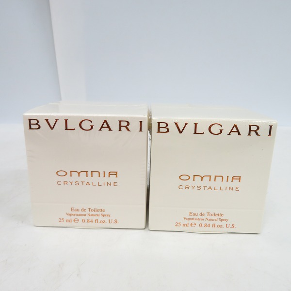 実際に弊社で買取させて頂いた【未開封】BVLGARI/ブルガリ オムニア クリスタリン オードトワレ 25ml×2点セット