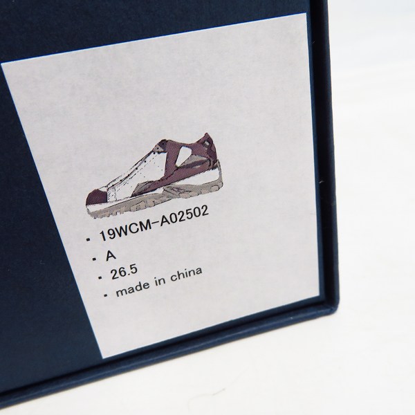 実際に弊社で買取させて頂いたkolor/カラー レザースニーカー ホワイト×パープル 19WCM-A02502/26.5の画像 8枚目