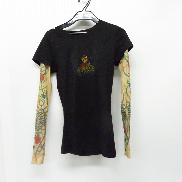 実際に弊社で買取させて頂いた【未使用】HARLEY-DAVIDSON/ハーレーダビッドソン レイヤードスリーブ フロントウイングプリント/S