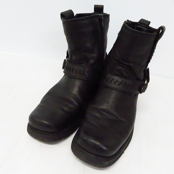 実際に弊社で買取させて頂いたHARLEY-DAVIDSON/ハーレーダビッドソン サイドジップブーツ ブラック US8