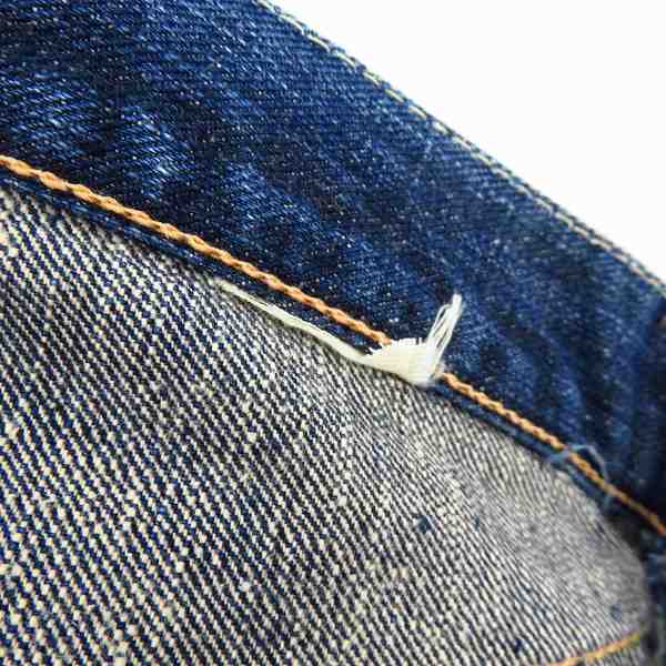 実際に弊社で買取させて頂いたSUGAR CANE/シュガーケーン 沖縄琉球藍/蛇革パッチ デニムパンツ SC40301A-011の画像 3枚目