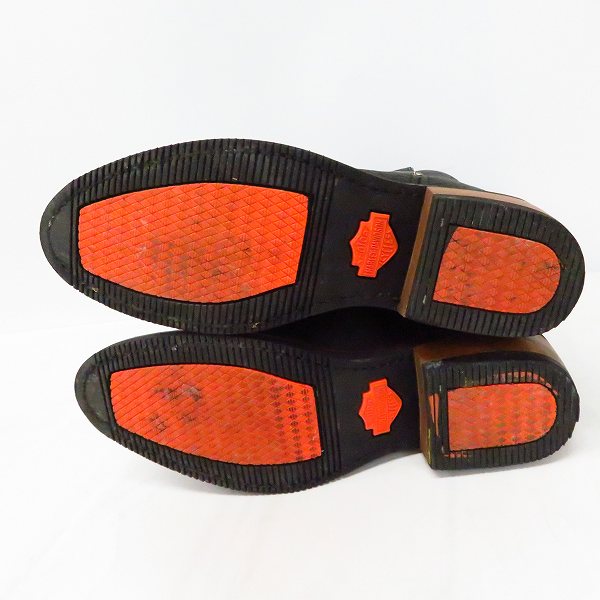 実際に弊社で買取させて頂いたHARLEY-DAVIDSON/ハーレーダビッドソン ウエスタンブーツ メタルプレート付 ブラック US8.5の画像 2枚目