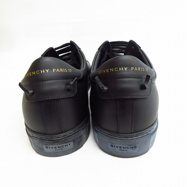 実際に弊社で買取させて頂いたGIVENCHY/ジバンシー レザー ローカットスニーカー ブラック 42の画像 1枚目