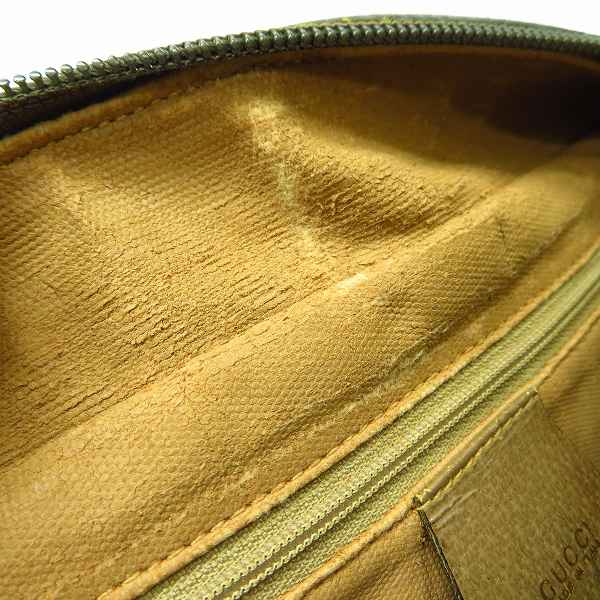 実際に弊社で買取させて頂いたGUCCI/グッチ  セカンドバッグ GG 014.122.6087 ブラウン ポーチ の画像 7枚目