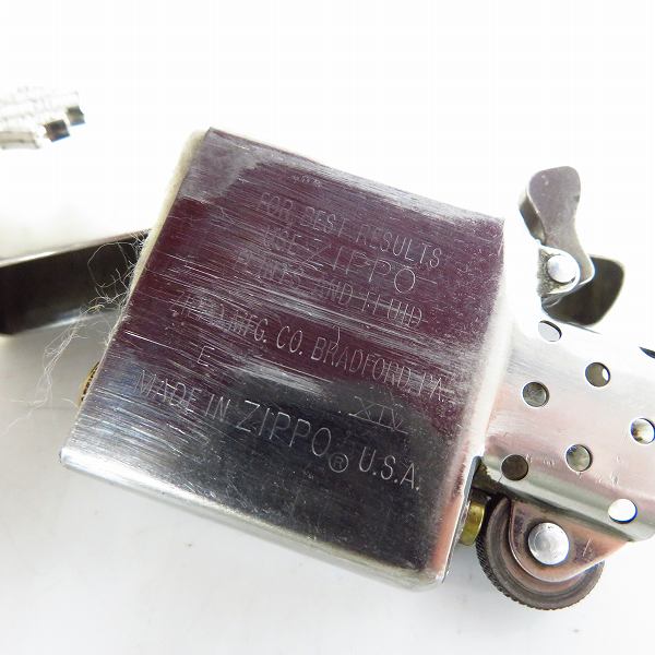 実際に弊社で買取させて頂いたZIPPO/ジッポー STERLING/スターリング HARLEY DAVIDSON/ハーレーダビッドソン ロゴプレート付き 1996年製の画像 5枚目