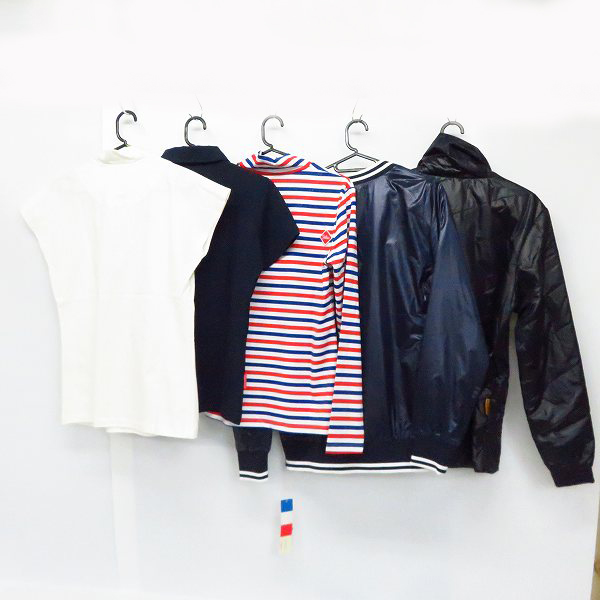 実際に弊社で買取させて頂いた【未使用】le coq sportif/ルコックスポルティフ ゴルフ ポロシャツ/中綿ジャケット 等 Size：L 5点セットの画像 1枚目