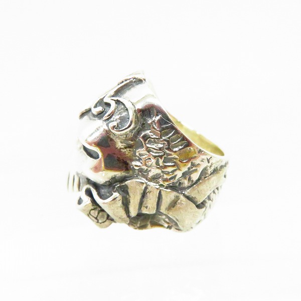 実際に弊社で買取させて頂いたCRAZY PIG/クレイジーピッグ SKRULL SKULL RING/スクルール スカル リング #877/17.5号の画像 3枚目