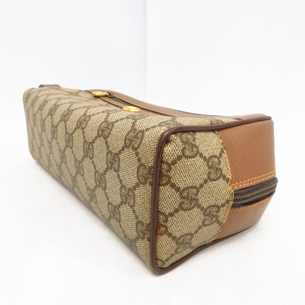 実際に弊社で買取させて頂いたGUCCI/グッチ  セカンドバッグ GG 014.122.6087 ブラウン ポーチ の画像 2枚目
