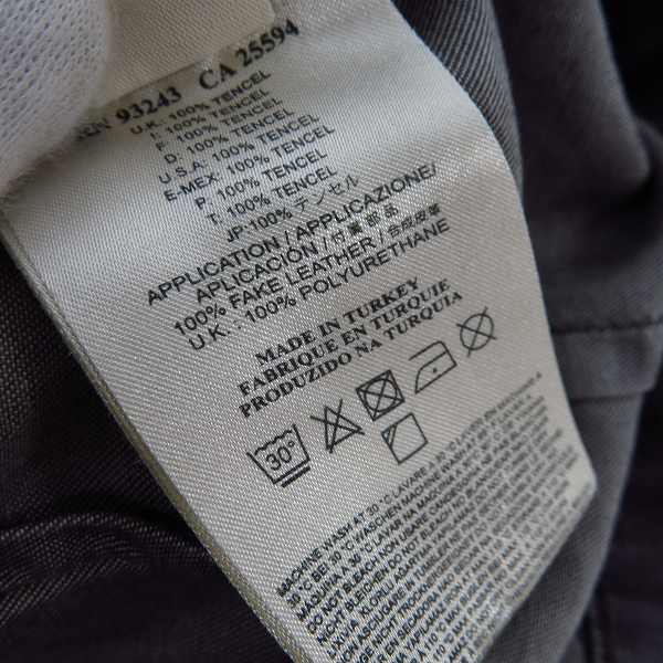 実際に弊社で買取させて頂いた【未使用】DIESEL BLACK GOLD/ディーゼル ブラックゴールド ウォッシュ加工 ジップアップシャツ/44の画像 4枚目