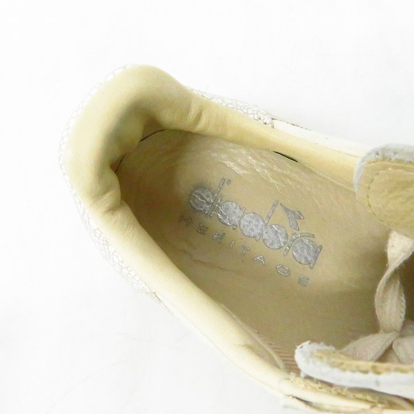 実際に弊社で買取させて頂いたDIADORA HERITAGE/ディアドラヘリテージ WHITE PACK スニーカー 171904-20009/25.5の画像 4枚目