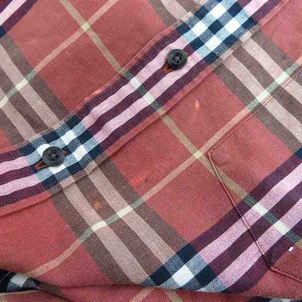 実際に弊社で買取させて頂いたBURBERRY LONDON/バーバリーロンドン チェック柄 半袖シャツ Sの画像 4枚目