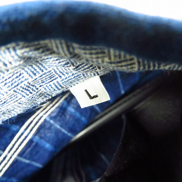 実際に弊社で買取させて頂いたSUGAR CANE/シュガーケーン フィクションロマンス ストライプ ワークシャツ 半袖 SC37643/Lの画像 5枚目