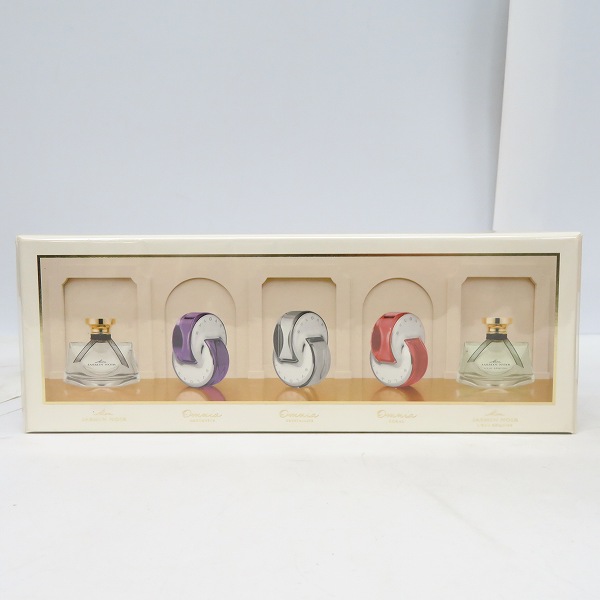 実際に弊社で買取させて頂いた【未開封】BVLGARI/ブルガリ ウーマンコレクション 香水ミニボトル 5ml×5本セットの画像 1枚目